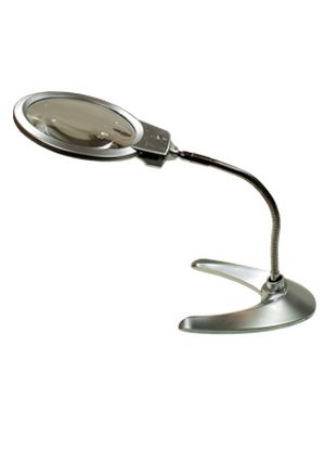 Лупа настольная на подставке с LED подсветкой 130mm MG4B-10 2x/5x