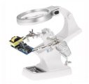 Настольная лупа третья рука - стенд для пайки, 3X/4,5Х, LED подсветка TH-7023B