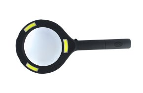 Лупа ручная круглая 3х-80мм для чтения с подсветкой (3W COB LED)