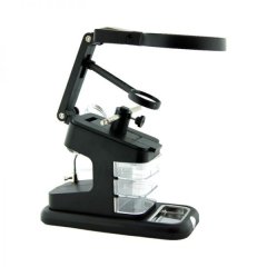 Лупа настольная 3x/4,5x/25x на подст. с зажим. (третья рука) TH-7026 (3AA/USB) 10LED