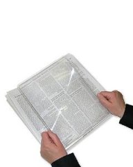 Лупа линза Френеля 3х (210х275 мм) гибкая