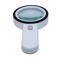 Лупа ручная 10x 80мм с подсветкой 12 LED, ZB-7790-12A