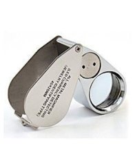 Лупа ювелирная 40х-25мм с подсветкой (2 LED) MG9890