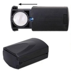 Лупа ювелирная 30х-21мм с подсветкой (1 LED) MG21008